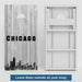 Boards Chicago Black & White City Baseball Weather Proof Cornhole Boards