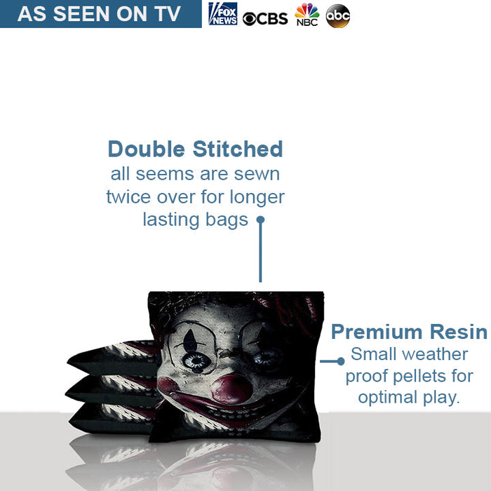 Crazy Clown Cornhole Bags