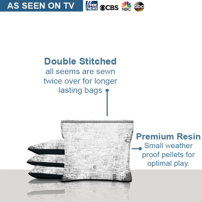 White Camo Cornhole Bags