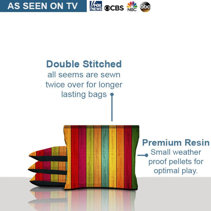 Color Panels Cornhole Bags