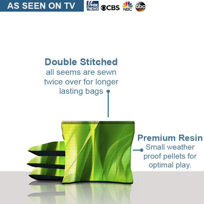 Green Texture Cornhole Bags