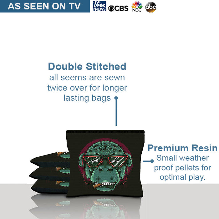 Smoking Monkey Cornhole Bags