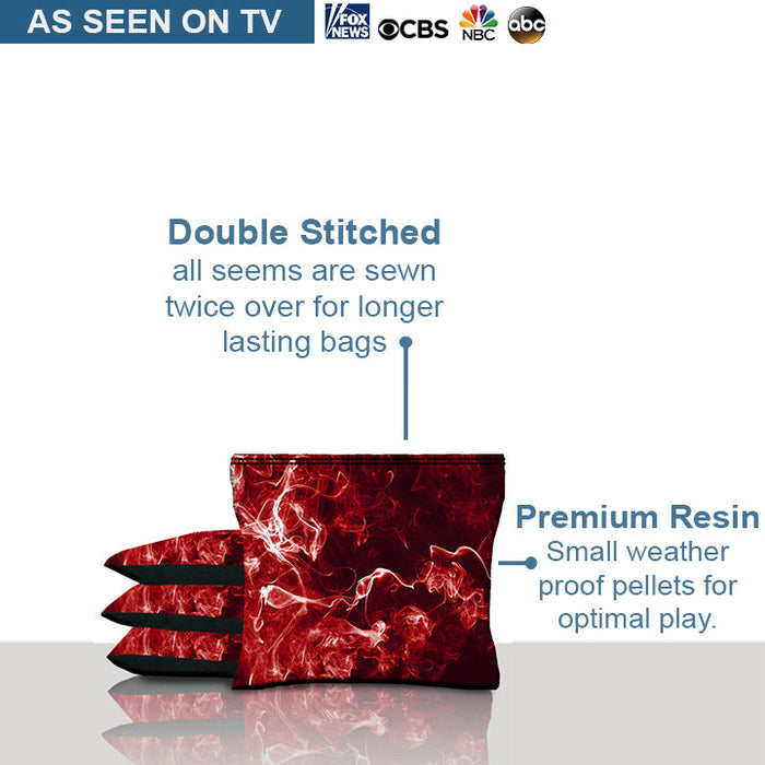 Red Smoke Cornhole Bags