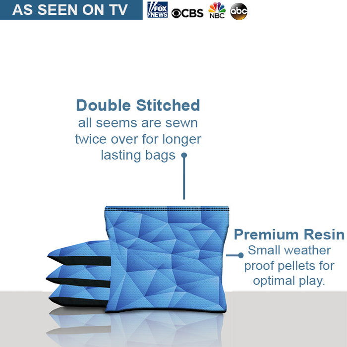 Blue Triangle Cornhole Bags