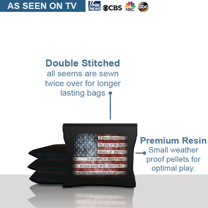 Pledge Of Allegiance Cornhole Bags