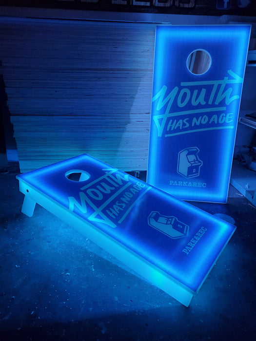 Lighted Cornhole Boards