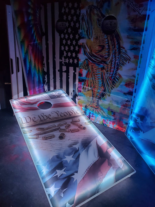 Lighted Cornhole Boards