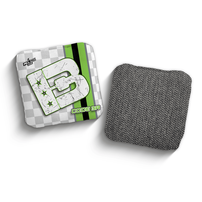 2026 Brotherhood Cornhole Code 3 Checkered Edition ACL Pro Stamped Cornhole Bags