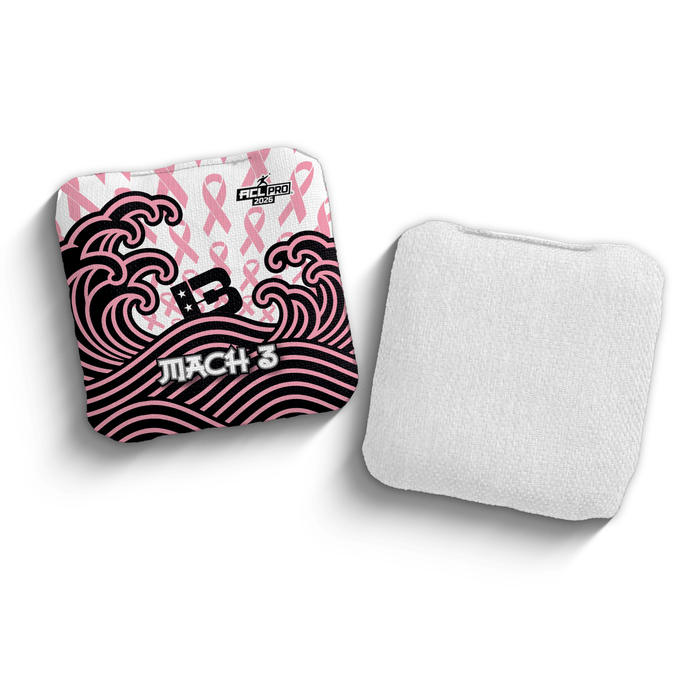 2026 Brotherhood Cornhole Mach 3 Breast Cancer Awareness Japanese Edition ACL Pro Stamped Cornhole Bags
