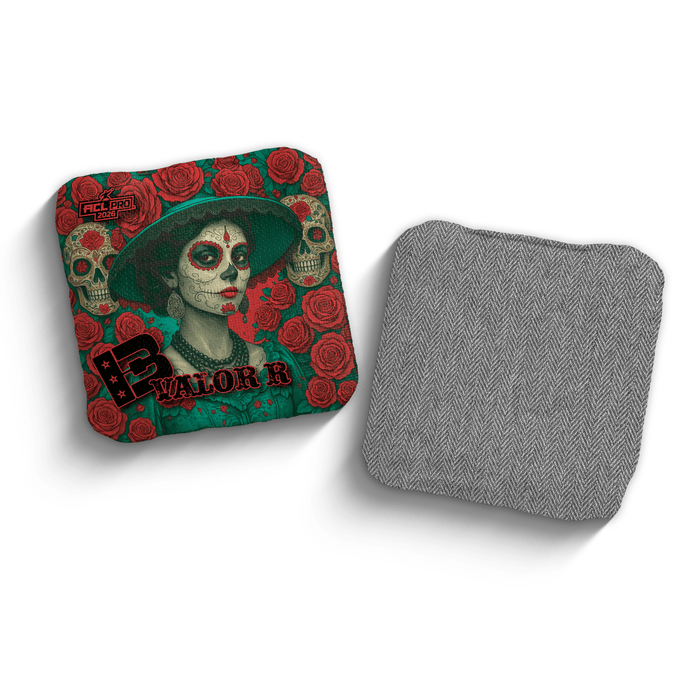 2026 Brotherhood Cornhole Valor La Catrina Edition ACL Pro Stamped Cornhole Bags
