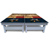 Texas Flag Deer & Fish Cornhole Boards - All Weather Series