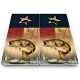 Texas Flag Deer & Fish Cornhole Boards – Pro Lite or Pro Elite