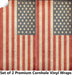Classic Flag Cornhole Boards Wraps (Set of 2)