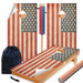 Classic Flag Cornhole Boards Wraps (Set of 2)
