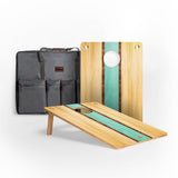 Cornhole Boards Retro Surf 22-in × 31-in Wood Travel Cornhole Boards Set | Weekender Collection