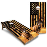 Colorful Deer & Fish Cornhole Boards - Backyard Series