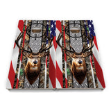 Scope Flag Deer & Fish Cornhole Boards – Tournament Series