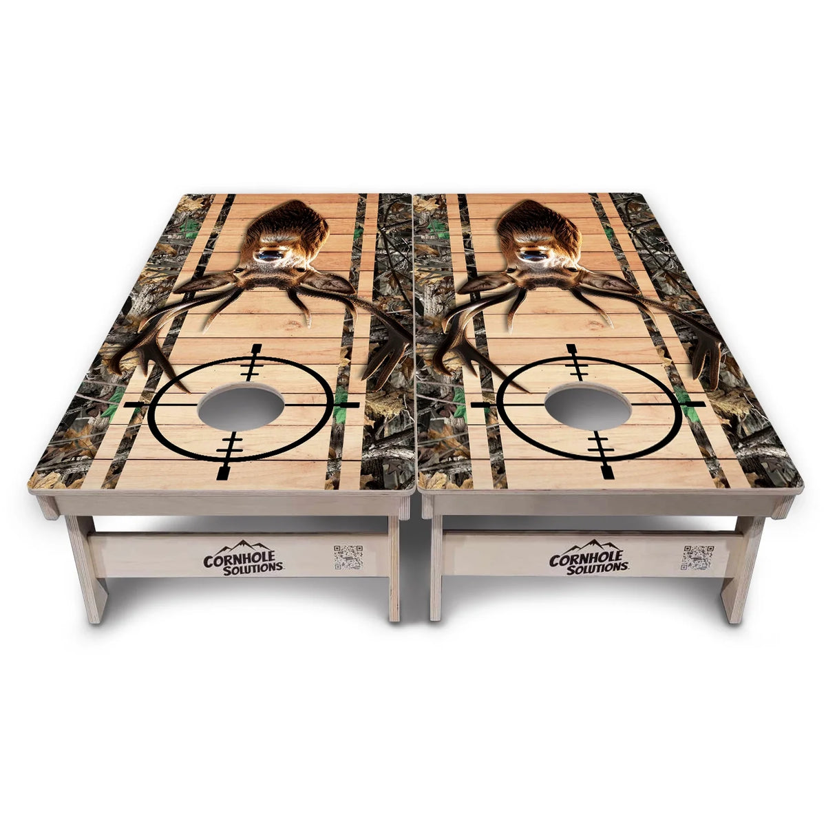 Scope Camo Deer & Fish Cornhole Boards – Tournament Series