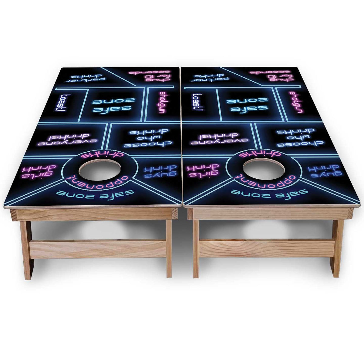 Drinking Game Cornhole Boards - Backyard Series