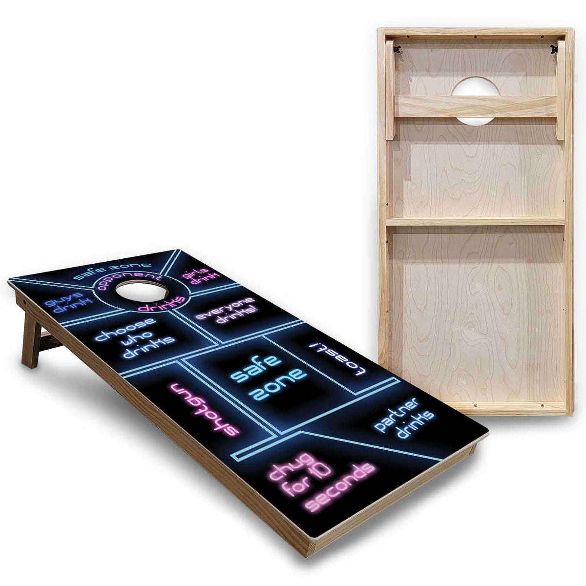 Drinking Game Cornhole Boards - Backyard Series