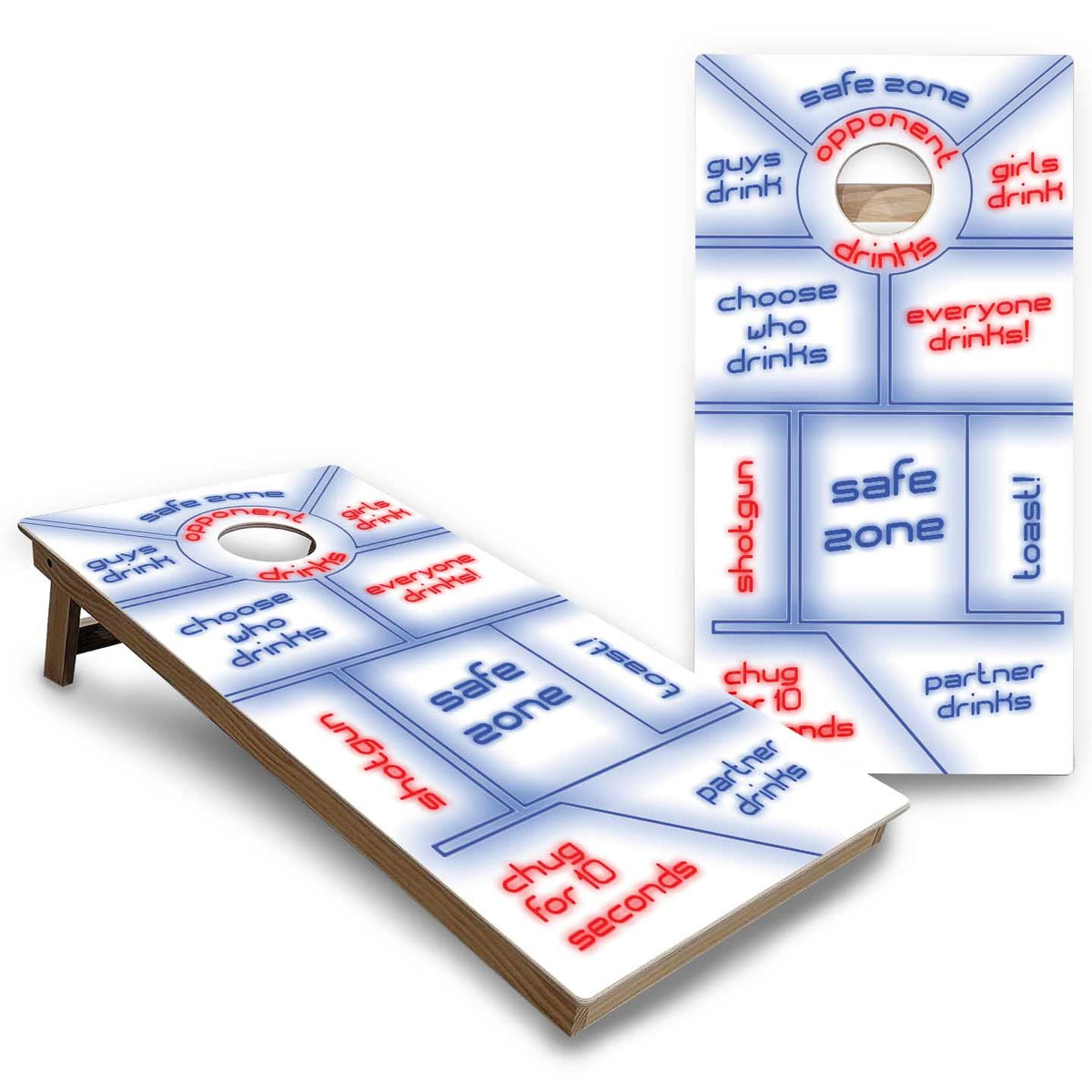 Drinking Game Cornhole Boards - Backyard Series