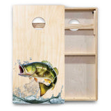 Colorful Deer & Fish Cornhole Boards - Backyard Series