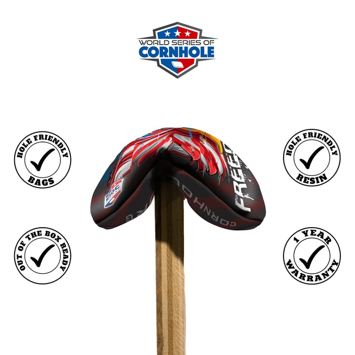 Cornhole Bags 8 Pro Cornhole Bag Set - Freedom & Liberty Eagle