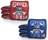 Cornhole Bags 8 Pro Cornhole Bag Set - Made in USA Red Blue