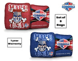 Cornhole Bags 8 Pro Cornhole Bag Set - Made in USA Red Blue