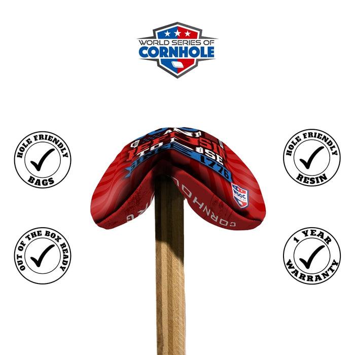 Cornhole Bags 8 Pro Cornhole Bag Set - Drinkin Booze Refusing to Lose Since 1776