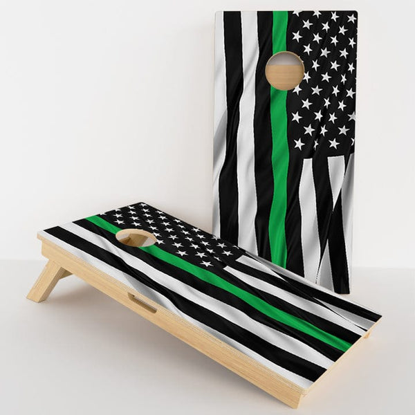 Boards Military Line American Flag Professional Cornhole Boards