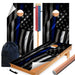 Blue Line Flag Cornhole Boards Wraps (Set of 2)