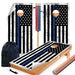 Blue Lines Wood Cornhole Boards Wraps (Set of 2)