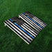 Blue Lines Rustic Cornhole Boards Wraps (Set of 2)