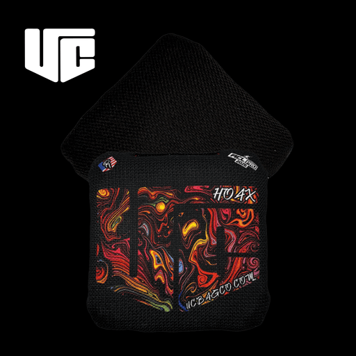 CornHole bags Light 2026 HOAX Trippy Black