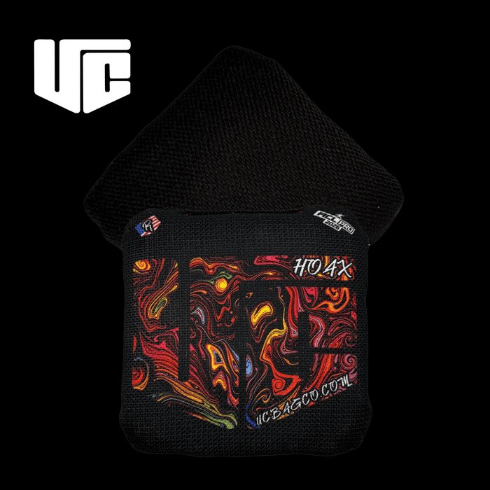 CornHole bags Light 2026 HOAX Trippy Black