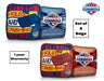Cornhole Bags 8 Pro Cornhole Bag Set - Hittin Holes & Crushing Souls - Blue & Red