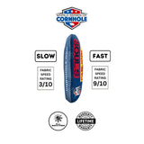 Cornhole Bags 8 Pro Cornhole Bag Set - Hittin Holes & Crushing Souls - Blue & Red