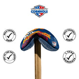 Cornhole Bags 8 Pro Cornhole Bag Set - Hittin Holes & Crushing Souls - Blue & Red