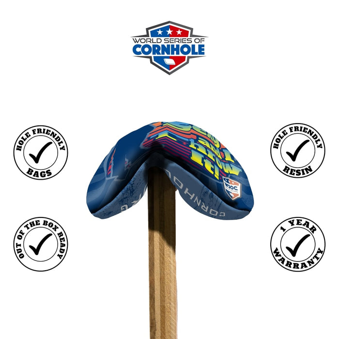 Cornhole Bags 8 Pro Cornhole Bag Set - I'm Sexy & I Throw It - Blue & Red