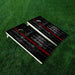 Dark Red Lines Cornhole Boards Wraps (Set of 2)