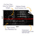Dark Red Lines Cornhole Boards Wraps (Set of 2)