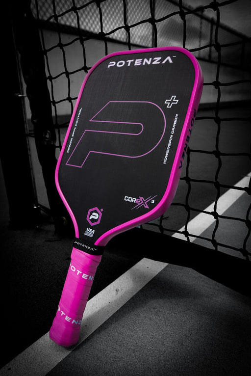 PRO Paddles P+ PowerSpin Carbon COREx3 (Neon Pink)