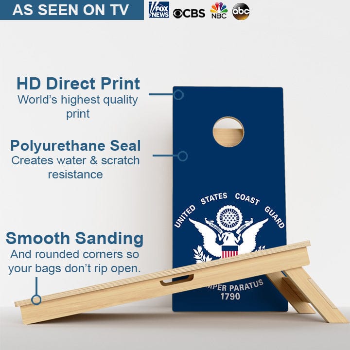Boards US Coast Guard Professional Cornhole Boards