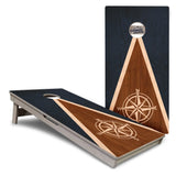 Compass Stain Triangle Cornhole Boards – Tournament Series