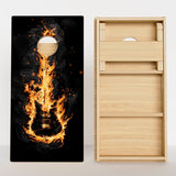 Boards Flaming Guitar Professional Cornhole Boards