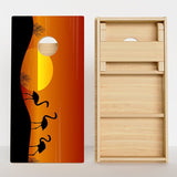 Boards Flamingo Sunset Professional Cornhole Boards