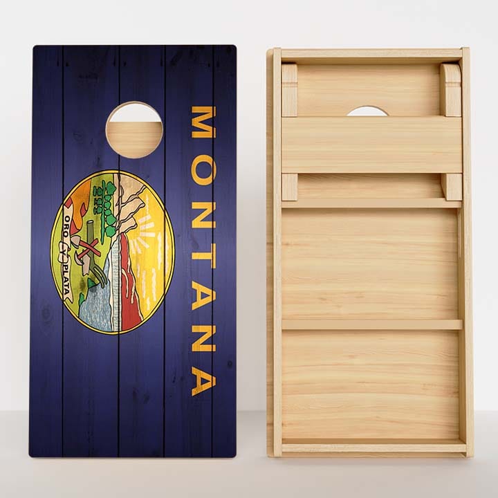 Boards Montana Flag Professional Cornhole Boards