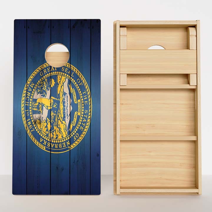 Boards Nebraska Flag Professional Cornhole Boards