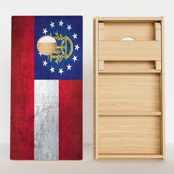 Georgia Flag Professional Cornhole Boards